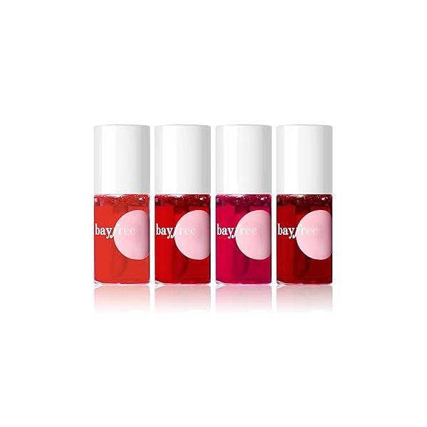 Lip Tint Stain Set, Korean Water Lightweight Non-sticky, Waterproof Long Lasting Liquid Blush & Stain, Transfer-Proof, Matte Finish Color Makeup (fruit platter)