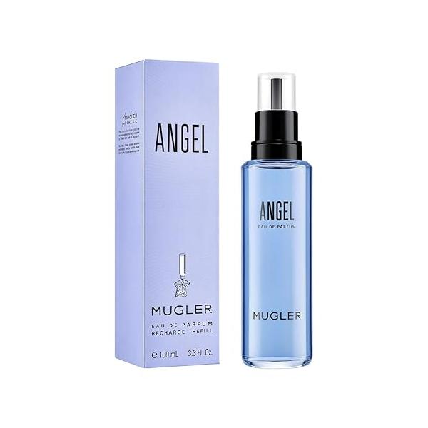 Mugler Angel Refill - Eau de Parfum Women's Perfume Ambery & Woody With Bergamot, Praline, and Patchouli Long Lasting Fragrance 3.3 Fl Oz