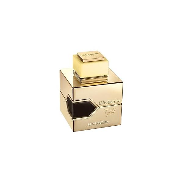 Al Haramain L'Aventure Gold - Arabian Perfume for Women Long Lasting Floral Woody Musk Fragrance with Notes of Bergamot, Jasmine, Musk, Sandalwood, Vanilla Arabic Eau de Parfum 3.4 oz EDP Spray