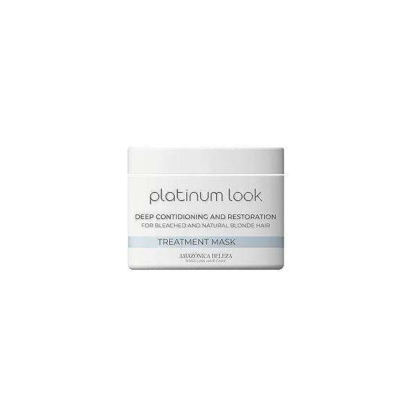 Platinum Look Blonde Hair Mask, Deep Restoration, Neutralize Brassiness and Boost Vitality after One Use, for All Hair, 10 Oz