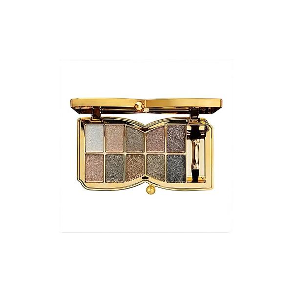 10 Colors Glitter Eyeshadow Palette, Fine Pressed Shimmer Eye Shadow Powder Pallet, Diamond Bright Makeup Set for Women (Color #6)