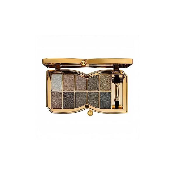 10 Colors Glitter Eyeshadow Palette, Fine Pressed Shimmer Eye Shadow Powder Pallet, Diamond Bright Makeup Set for Women (Color #6)