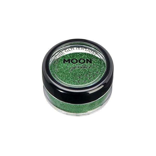 Classic Ultrafine Glitter Dust by Moon - 100% Cosmetic for Face, Body, Nails, Hair and Lips - 5g Gold