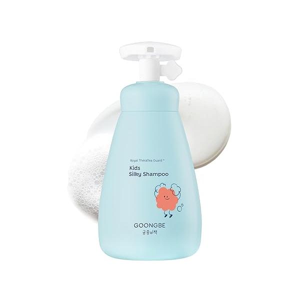 Kids' Silky Shampoo - Korean Kids Hair Softening Shiny and Glossy for Weak, Frizzy Tangle Prone Low pH & Silicone-Free Formula Allergen Free Scent, 10.1 fl.oz.