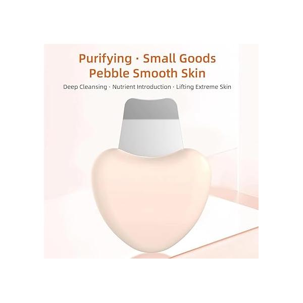 1 Pcs Blackhead Remover Tools, Silicone Face Scraper for Deep Cleansing, Nose Women Men - Heart-Shaped Beige