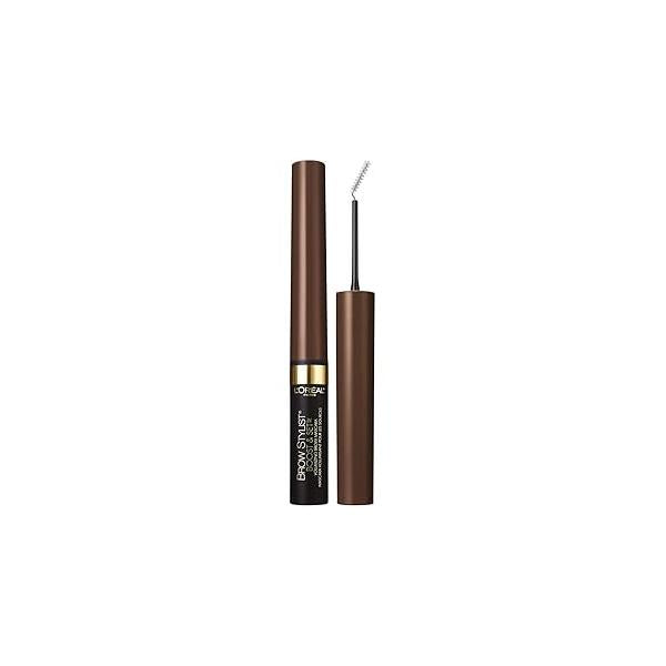 L’Oréal Paris Cosmetics Brow Stylist Boost and Set Mascara, Dark Brunette, 0.1 Fluid Ounce