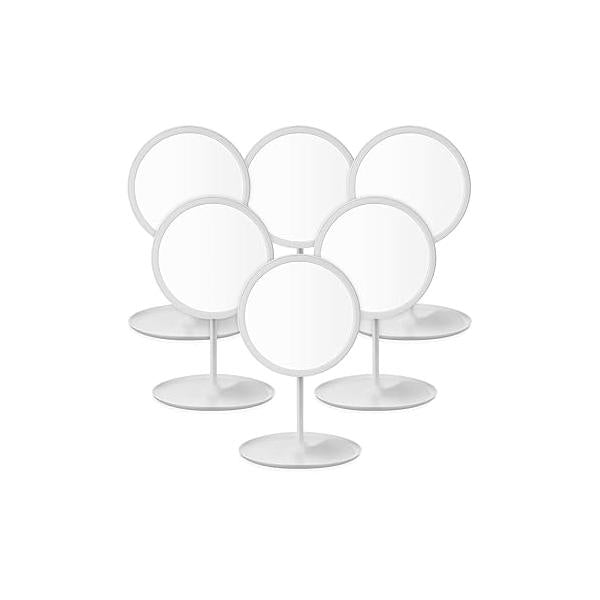 6 Pcs Spa Party Mirror Supplies Sleepover Accessory Favors Makeup for Slumber Birthday Gift(Pink)