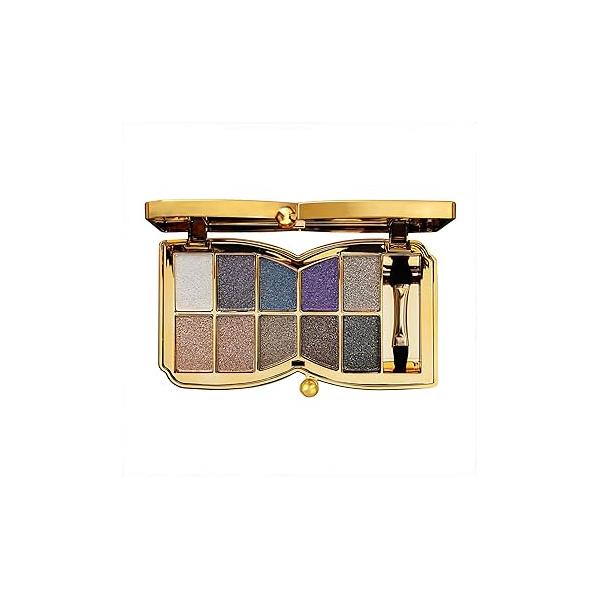 10 Colors Glitter Eyeshadow Palette, Fine Pressed Shimmer Eye Shadow Powder Pallet, Diamond Bright Makeup Set for Women (Color #6)