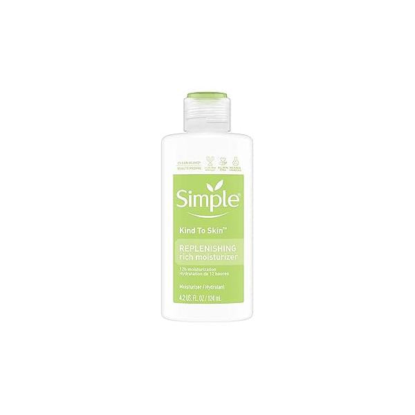 Simple Kind to Skin Face Moisturizer For Sensitive Replenishing Rich 12-Hour Moisturization for All Types 4.2 oz