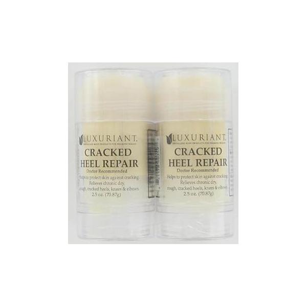 Luxuriant Cracked Heel Repair The ORIGINAL Twin Pack 2.5oz Dry Chapped Heels Feet Elbows Knees Skin