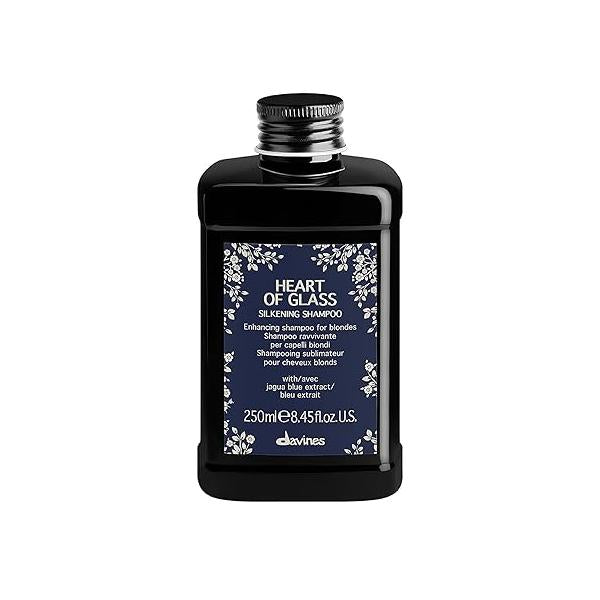Davines Heart of Glass Silkening Shampoo for Blonde Care, Nourishing Protection Natural Or Cosmetically Treated Hair
