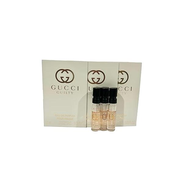 Gucci Guilty Sample Perfume Women EDP Spray Pour Femme 1.5 ml / 0.05 oz - set of 3