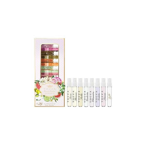 Tocca Women's Perfume Mini Discovery Sampler Set of 8, 1.5ml Each - Includes Cleopatra, Stella, Florence, Giulietta, Colette, Simone, Belle & Lucia