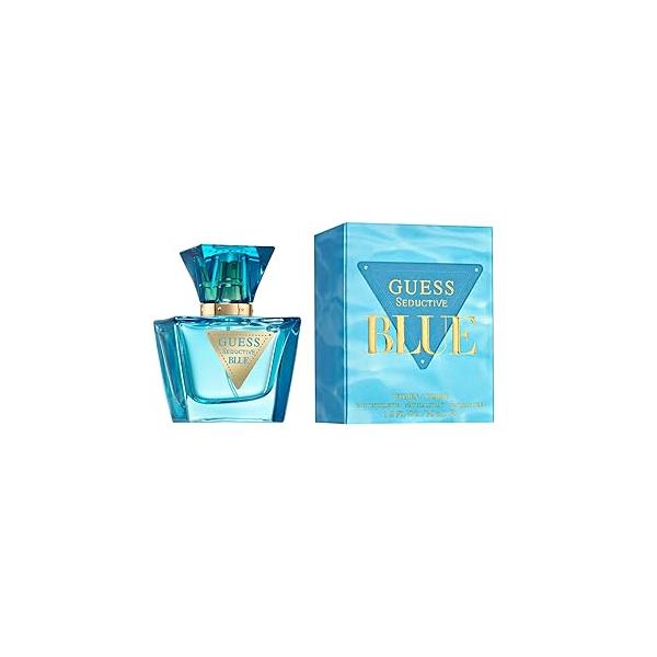 GUESS Seductive Blue Women/Femme Eau de Toilette Perfume Spray For Women, 1.0 Fl. Oz.