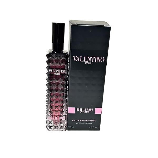 Valentino UOMO Born In Roma INTENSE Men Travel Spray EDP MINI Perfume 15 ML / 0.5 Fl Oz
