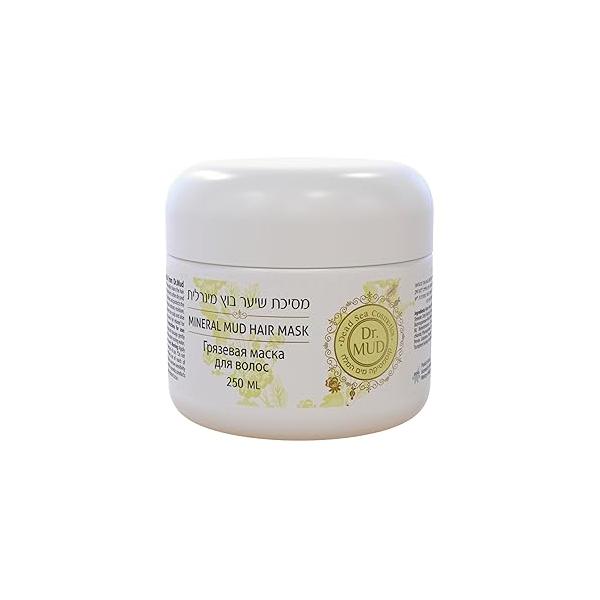 Dr. Mud Mineral Hair Mask - Deep Conditioning Treatment with Dead Sea Minerals & Natural Oils | Nourishes Dry, Frizzy Treated Scalp Hydration Strength Softens, Smooths Restores Shine