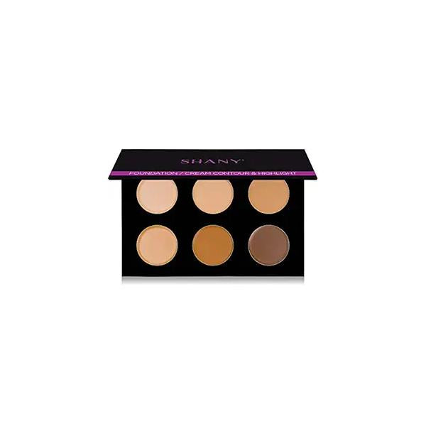 SHANY Foundation/Cream Contour & Highlighting Palette - Layer 1 Refill for the 6 Mini Masterpiece Collection Makeup Set