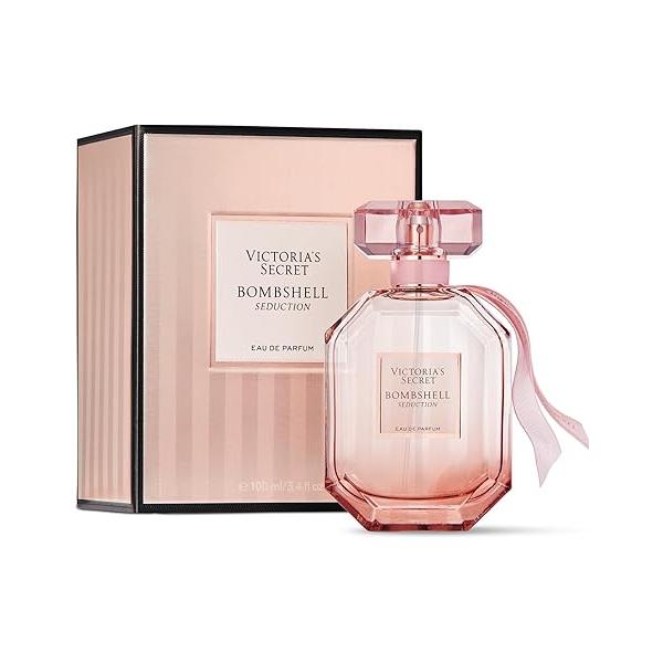 Victoria's Secret Bombshell Seduction Eau de Parfum, Notes of White Peony, Sage & Velvet Musk, Perfumes for Women (3.4 oz)
