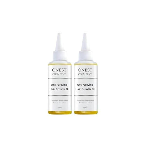 Onest Cosmetics Anti-Greying Hair Growth Oil, Onestcosmetics Anti Greying Rosemary Oil Serum Loss Nourishing