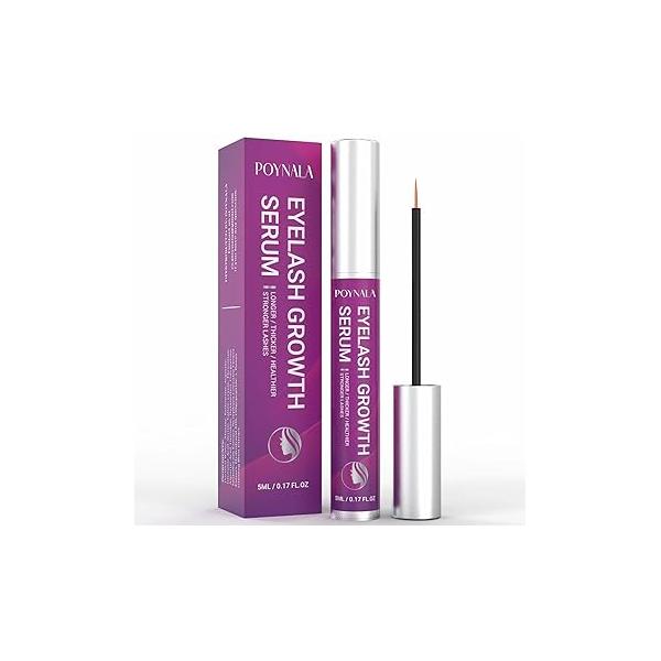 Premium Eyelash Growth Serum - Lash Enhancing with Advanced Formula to Boost Longer Fuller and Thicker Looking Lashes Vegan & Cruelty Free Treatment 5mL 0.17 Fl Oz