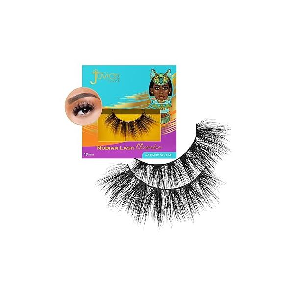 Juvia's Place Egypt Flare Nubian Eye Lashes, Silk Hairs, Day, Night, Long Lasting, Cruelty Free, Vegan
