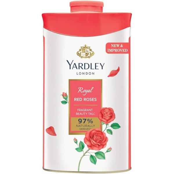 Yardley London RED Rose Perfumed Deodorizing Talc Talcum Powder 100gm