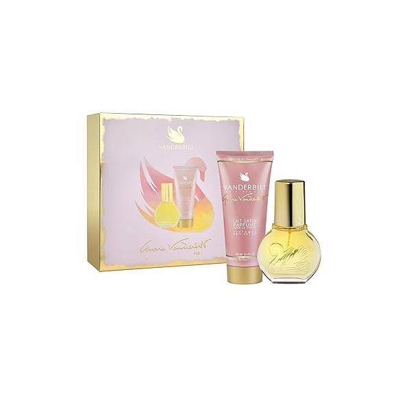 Gloria Vanderbilt No.1 Gift Set Perfume 1 oz Eau de Toilette for Women with 3.4 Lotion Women, Elegant Fragrance Giftset