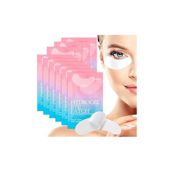 110 Pairs C. ARTIST 100% Natural Eyelash Extension Under Eye Gel Pads patches kit Collagen Aloe Vera Hydrogel Patches Supplies Tools, Lash Supplies, lash tech supplies