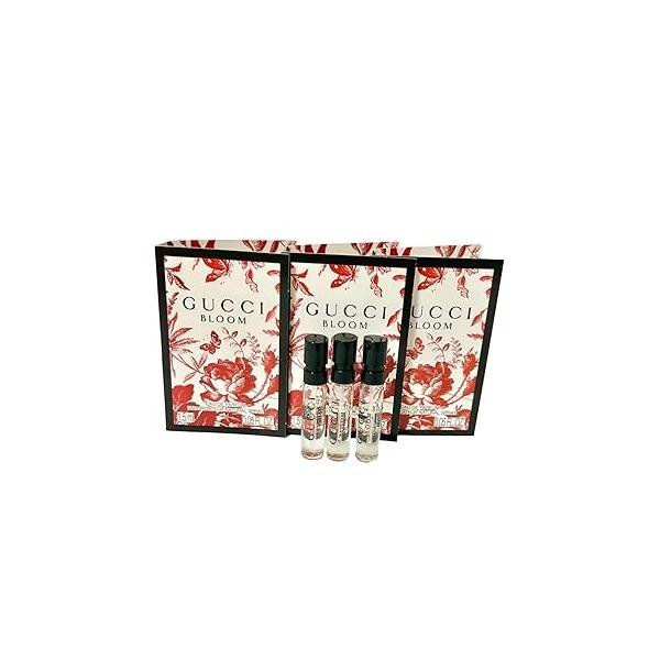 Gucci Bloom Sample Perfume Women EDP Spray 1.5 ml / 0.05 oz - set of 3