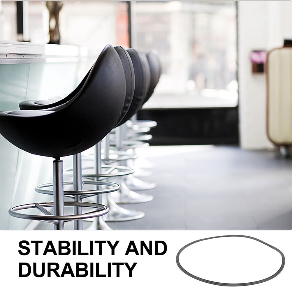 FUTUREORYY 3Pcs Rubber Shockproof Barstool Base Ring Pads Round Floor Protectors for Dining Areas