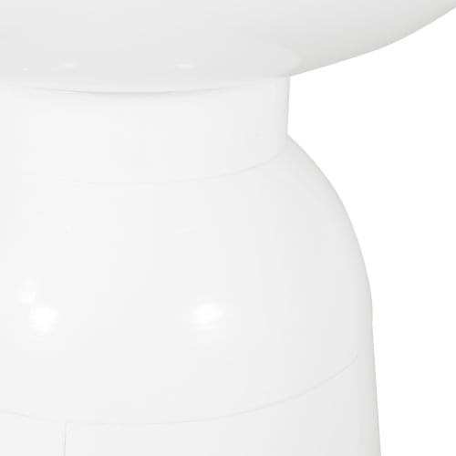 Outdoor End Table, White (Set of 1)