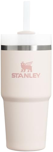 Stanley Quencher H2.0 FlowState Stainless Steel Vacuum Insulated Tumbler with Lid and Straw for Water, Iced Tea or Coffee, Smoothie and More, Rose Quartz 2.0, 14oz