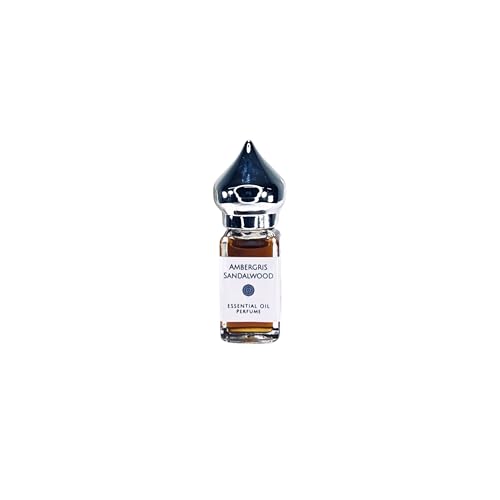 White Ambergris And Mysore Sandalwood Essential Oil Attar 8 ml. (8 grams) No Alcohol Vegan Clean All Natural No Synthetics