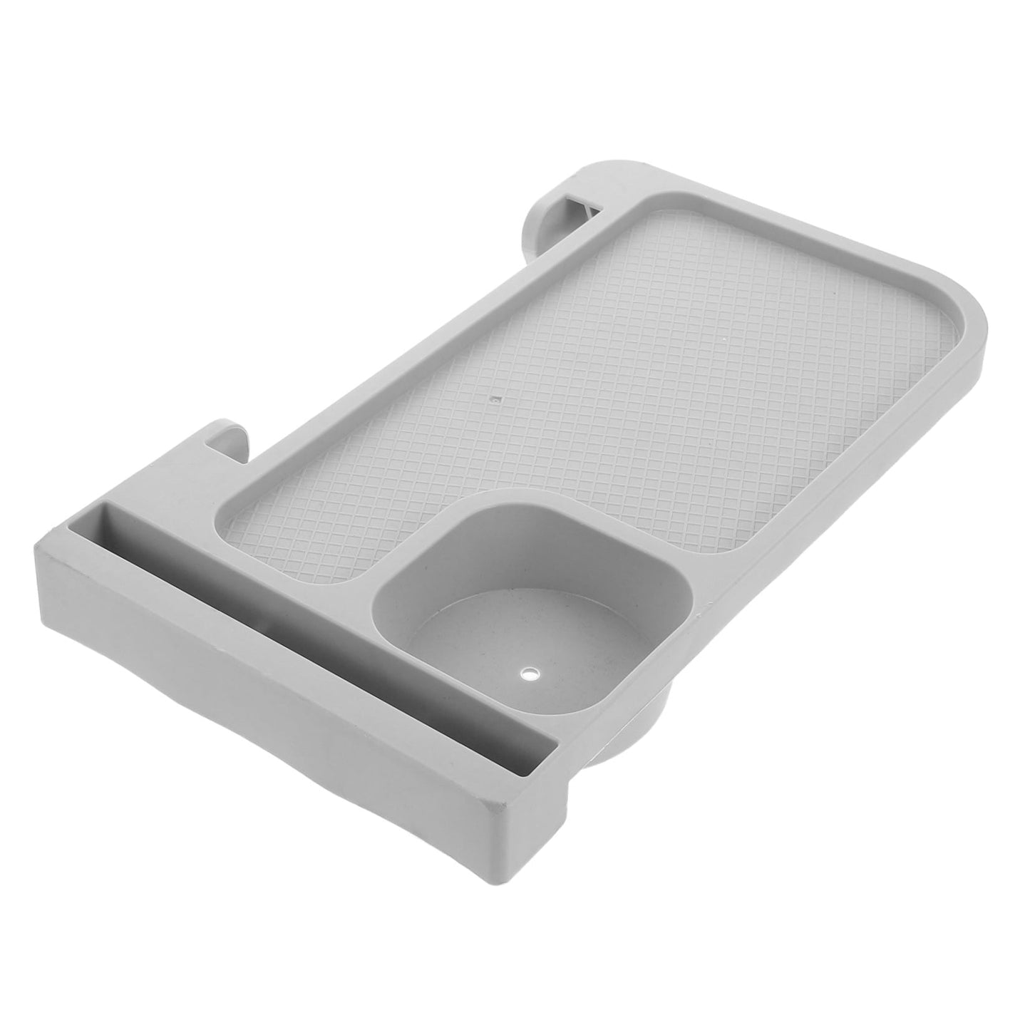 Tineasur Light Grey Plastic Cup Holder for Beach Chair Accessories 1Pack