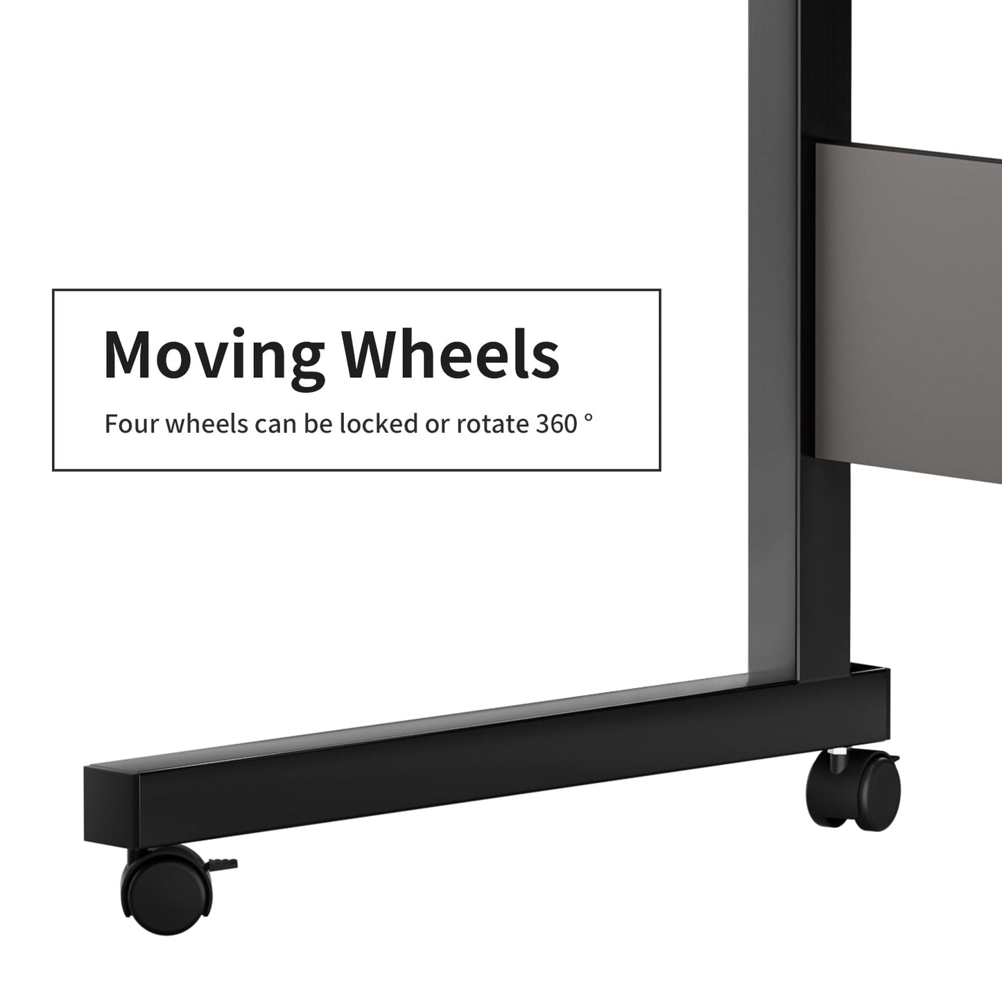 ZephyPaws Height Adjustable Sofa Side C Shape Table，Removable P2 15MM Chipboard & Steel Side Table with Baffle Black