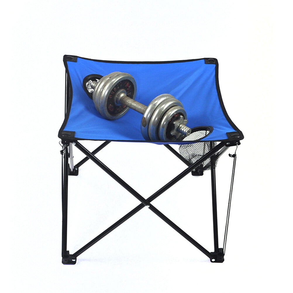 Raindrops Small Outdoor Folding Table Portable Picnic Table Blue 1Pack