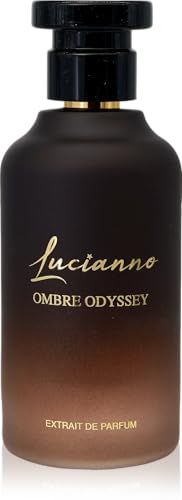 Lucianno Ombre Odyssey 100mL Extrait De Parfum, Long Lasting Perfume for Men & Women, Aromatic Aquatic Fragrance with Oud, Saffron, & Amber Notes, Luxury Gift for Men & Women