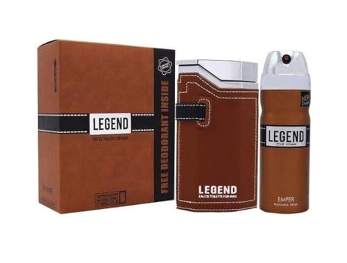 Emper Legend Men Eau De Toilette 100 ml + 200 ml Deodorant Combo Gift Set
