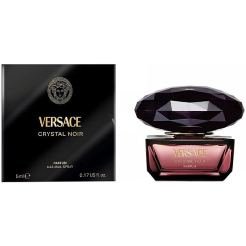 Versace Crystal Noir Perfume for Women Mini Parfum Splash 0.17 Ounce