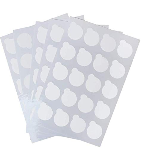Lassum 100 Pieces Disposable Eyelash Glue Holder Pallet Waterproof Sticker 2.5Cm Eyelash Extension Glue Pad