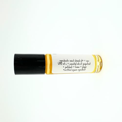 Soulmate Perfume Oil - Roll On Scent - Patchouli Lemon Ginger Grapefruit - Perfect for Date Night