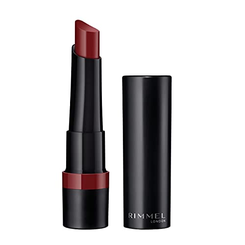 Rimmel Lasting Finish Matte Lipstick - All-Day Intense Lip Color With Exclusive Ruby And Diamond Complex - 530 Hollywood Red, .1