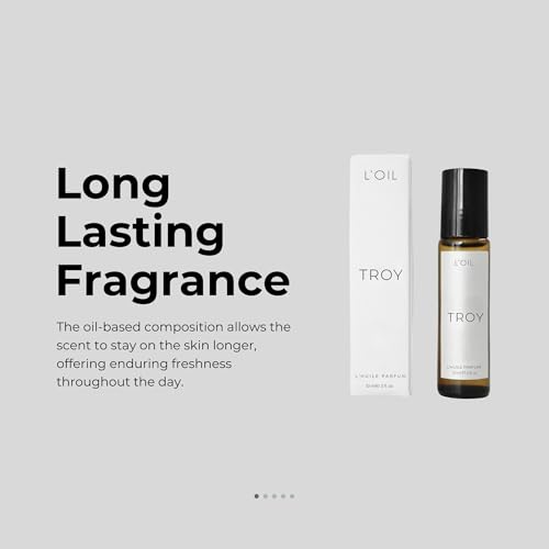 L'OIL FRAGRANCE TROY Perfume for Women & Men Inspired by Tom F.ord’s Oud Wood | Long-Lasting Scent Roll on Oil 10ml | Cardamom, Agarwood & Amber