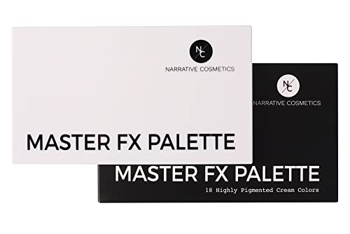 Master FX Palette, 18 Highly Pigmented Cream Colors, Professional SFX Makeup Palette for the Stage, Film, Costumes, Cosplay