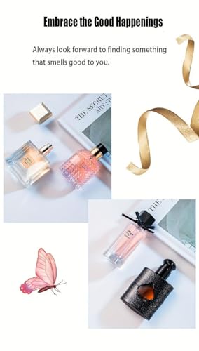 Women's Perfume Set: 4 Floral and Fruity Fragrances in a Gift Box, 105(25ml x3 +30ml) ml Total (3.5oz). Perfect for Gifting or Personal use, Elegant and Timeless Scents for any Accasions