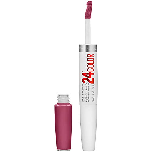 Maybelline Super Stay 24, 2-Step Liquid Lipstick Makeup, Long Lasting Highly Pigmented Color With Moisturizing Balm, Relentless