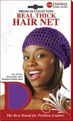 Donna Collection 13255 Titan Thick Hair, Netblack