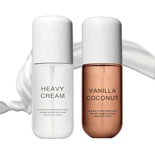 Heavy Cream Body & Hair Mist Perfume, Heavy Cream Perfume, With Sweet Vanilla & Rich Creamy Notes 3.38fl oz