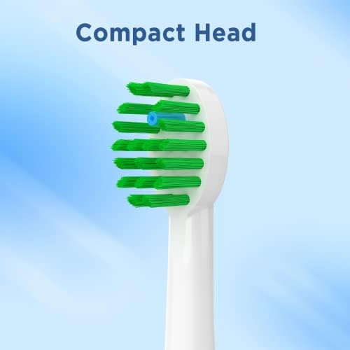 Replacement Toothbrush Heads for All Waterpik Sonic Fusion Models (SF-01, SF-02, SF-03, and SF-04 Series), Compact, with Covers, 5 Count, White