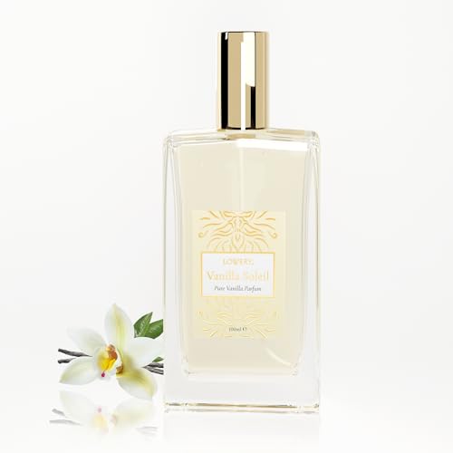 Pure Vanilla Perfume for Women, 100ml Vanilla Soleil Fragrance, Creamy Tonka Bean with Vanilla Womens Perfumes, Long Lasting, Vegan Clean & Natural Ingredients, Birthday Gifts for Mom, Made in France